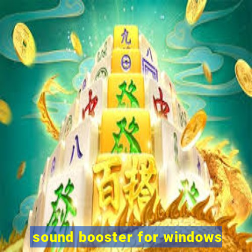 sound booster for windows